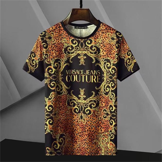 

2020 Men's T-shirt Men's Loose Curve Letter T-shirt Printing Summer Breathable Short Sleeve Top Hot T-shirt Asian Size, White;black