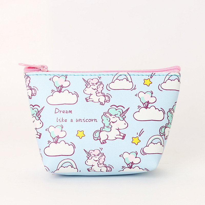 

Women Makeup Cosmetic Bag Unicorn Make Up Toiletry Designer Girls Travel Organizer Pu Leather Lovely Purse Ladies Easy Carry Size:13x9 cm The Net Weight 0.04Kg, Ivory