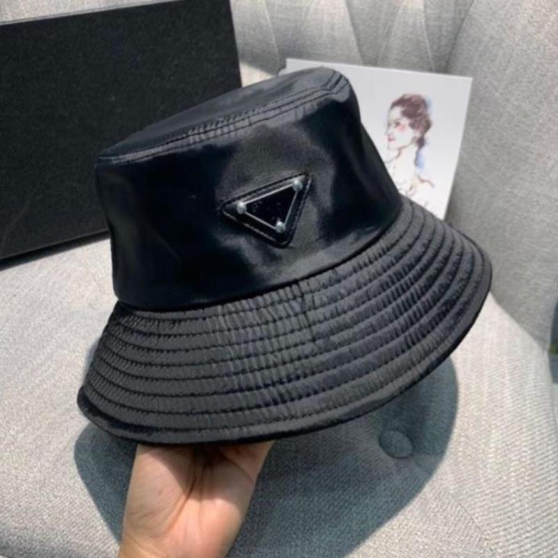 

20SS New Bucket Hat For Women Fashion Classic Designer Women Nylon Hat New Autumn Spring Fisherman Hat Sun Caps Drop ship YF5L, Black 2