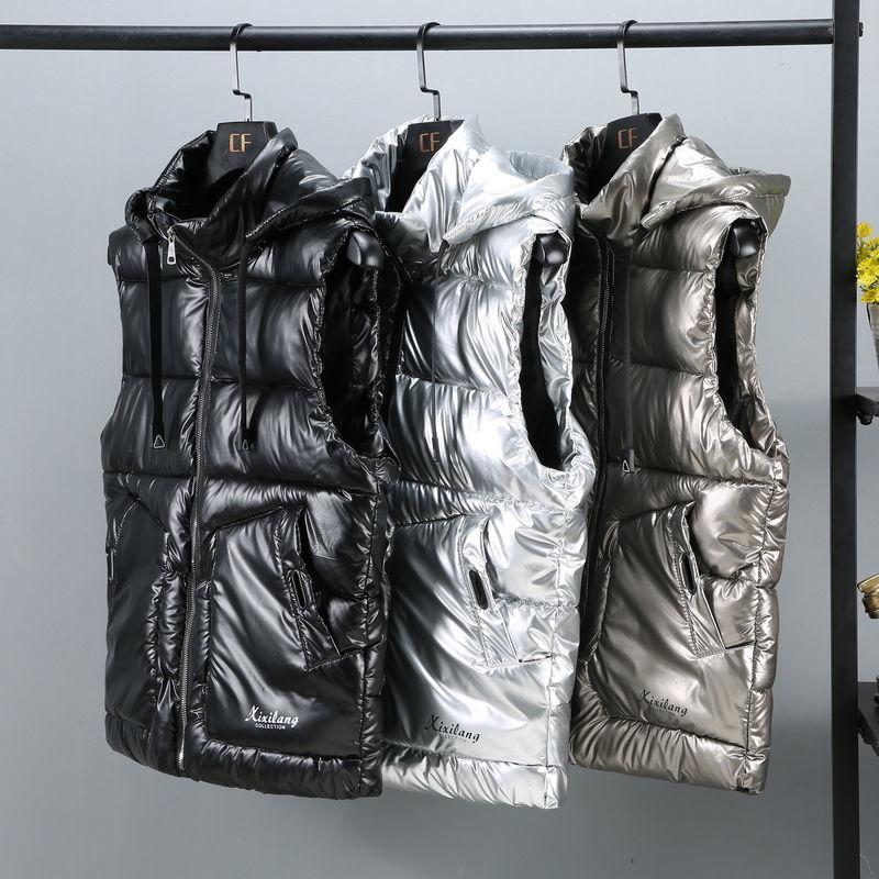

Women' Vests Autumn Winter Vest Women Clothing 2021 Female Sleeveless Jacket Thick Warm Glossy Waistcoat Colete Feminino Femme X420, 2010 hei