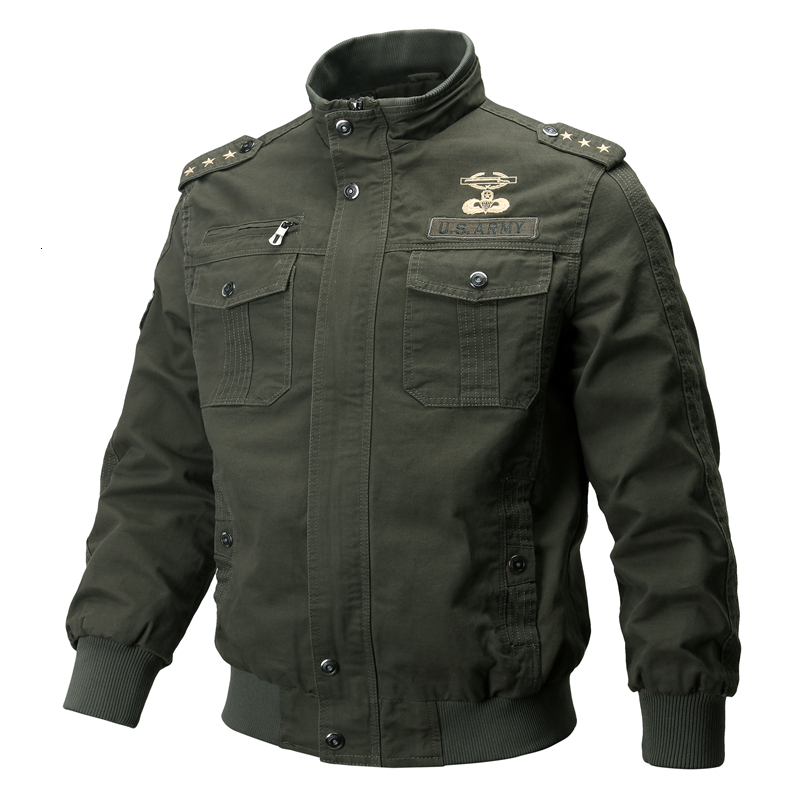 

2021 New Tactical Jackets Winter Airsoft Coat Pilot Air Force Casual Jacket Men S8ua, Khaki