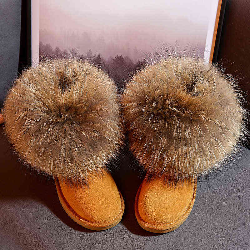 fox fur boots