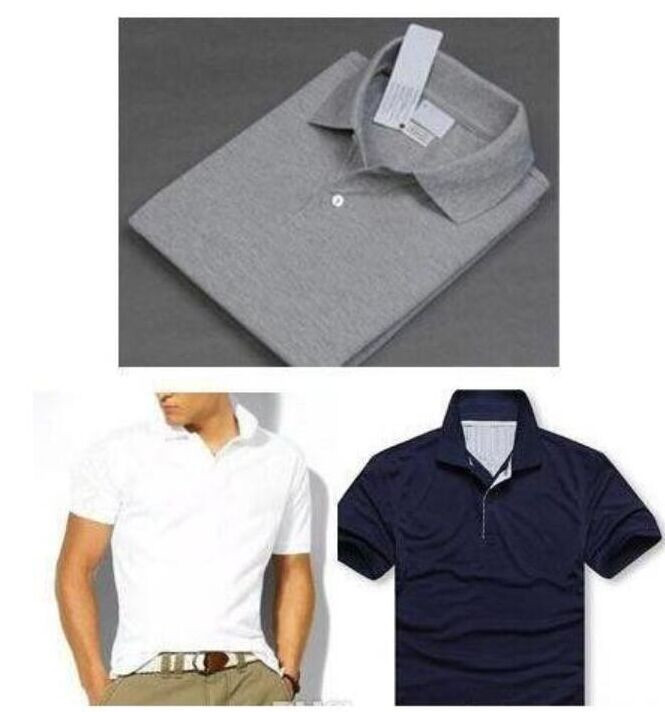 

Summer 2021 Men Big Small Horse Crocodile Embroidery Cotton Polo Shirts Solid Color Short Sleeve Tops Slim Breathable Men's streetwear, White;black