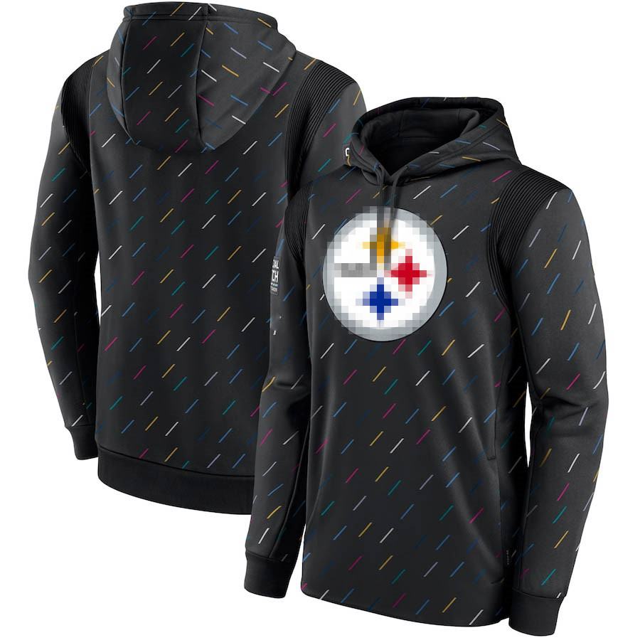 

Pittsburgh' MEN WOMEN Steelers' Sweatshirts Crucial Catch Therma Pullover Hoodie Charcoal