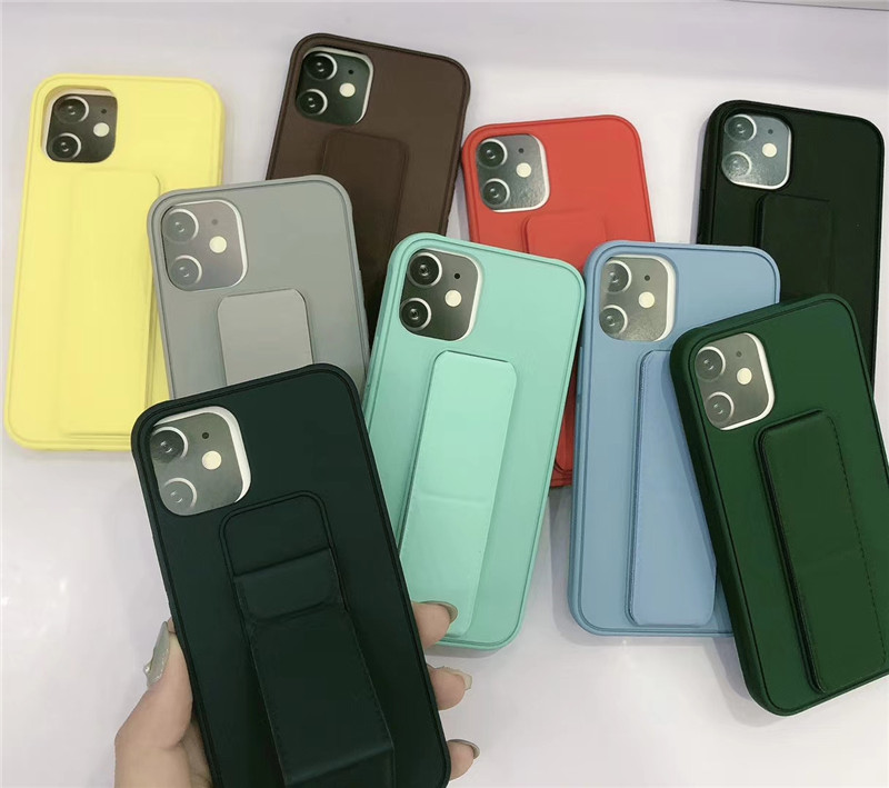 

For iphone 12 pro max XR Case iphone 11 With magnetic folding bracket function for iphone 7 8 XS MAX back cover, Pink
