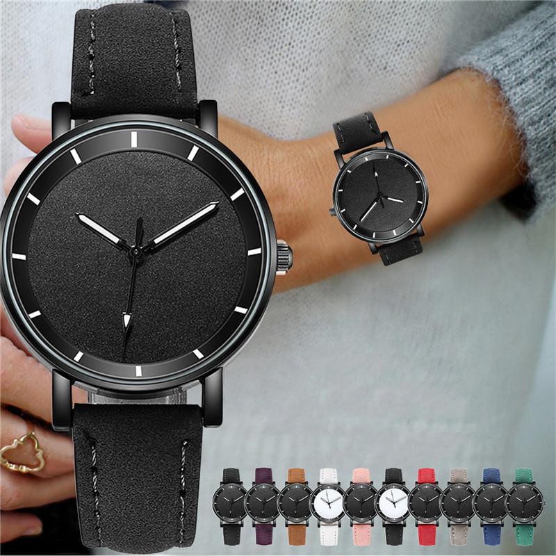 

Wristwatches Frosted Belt Luminous Quartz Wrist Watches For Women Jewelry Accessories, Brown