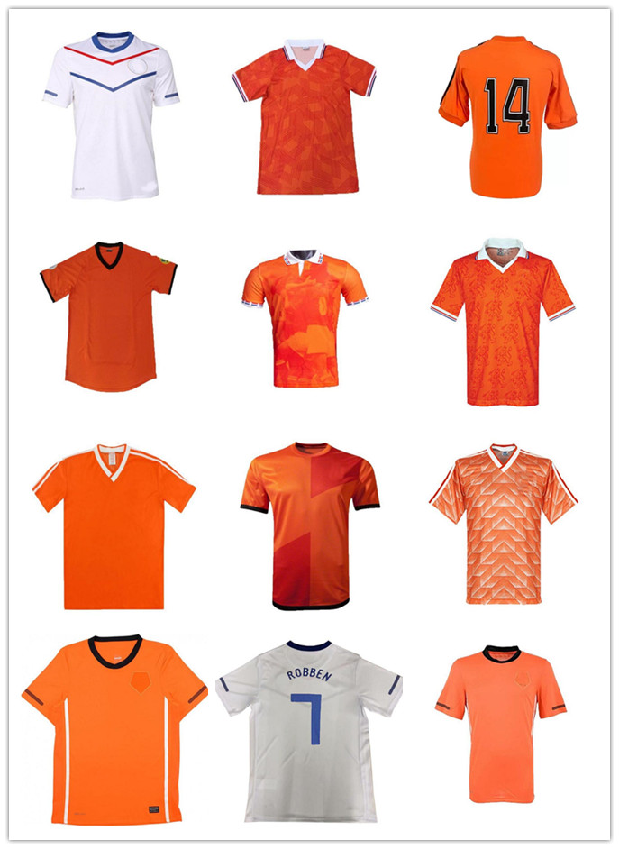 

Retro Netherland Soccer Jerseys 1997 1988 1991 1995 1996 1998 2000 2002 2012 2014Voetbal tenues VAN BASTEN 12 trainingspak Dutch holland foo