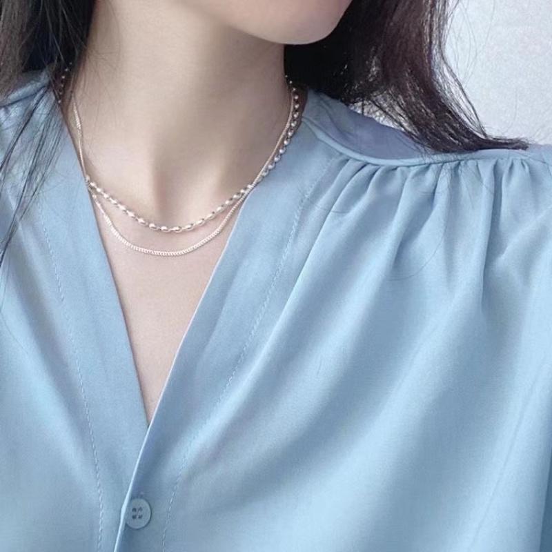 

Pure 925 Silver Fine Jewellery Simple Fashion Design Necklace Chains