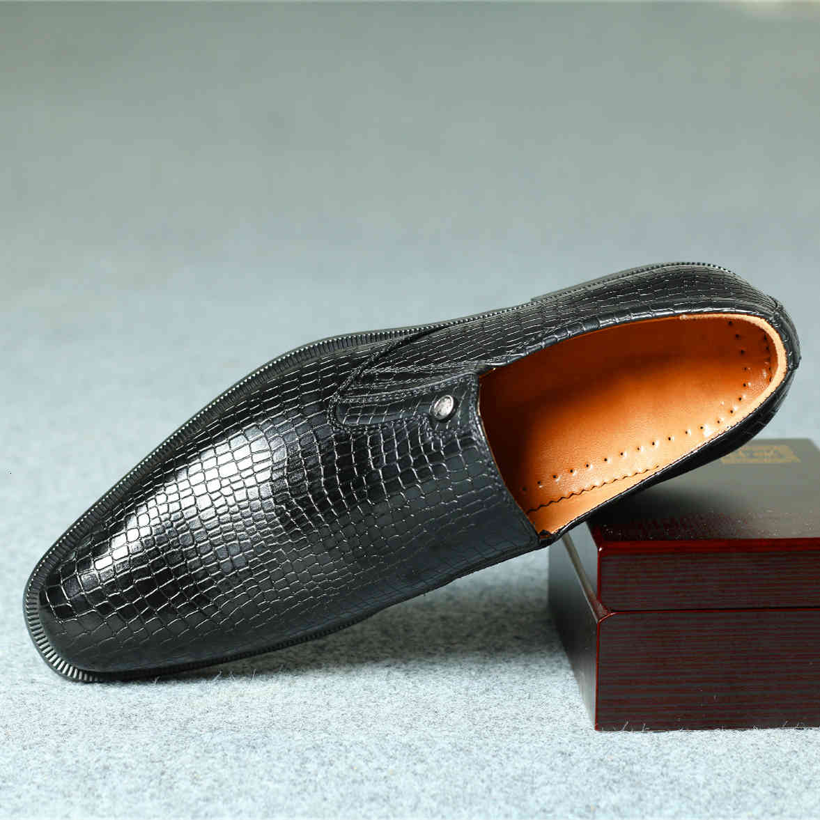 

dress shoes 40~46 men leather shoes stylish business gentleman's mens classic #kd6263c1 4vt6, Black