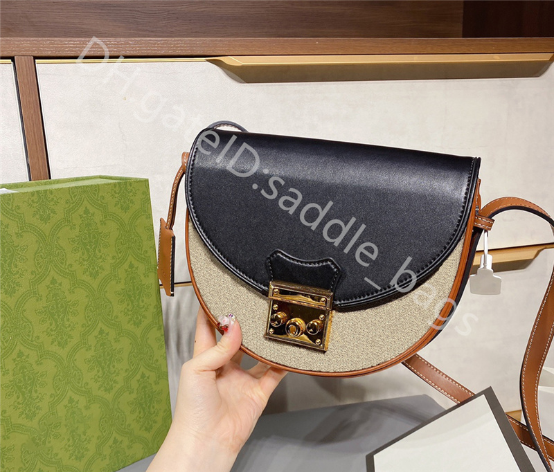 

2021 SS Luxury Designer Lady Fashion Bag Shoulder Bags Patchwork Two-tone Genuine Leather Hasp Flap-Bags Interior Compartment Casual, Color q