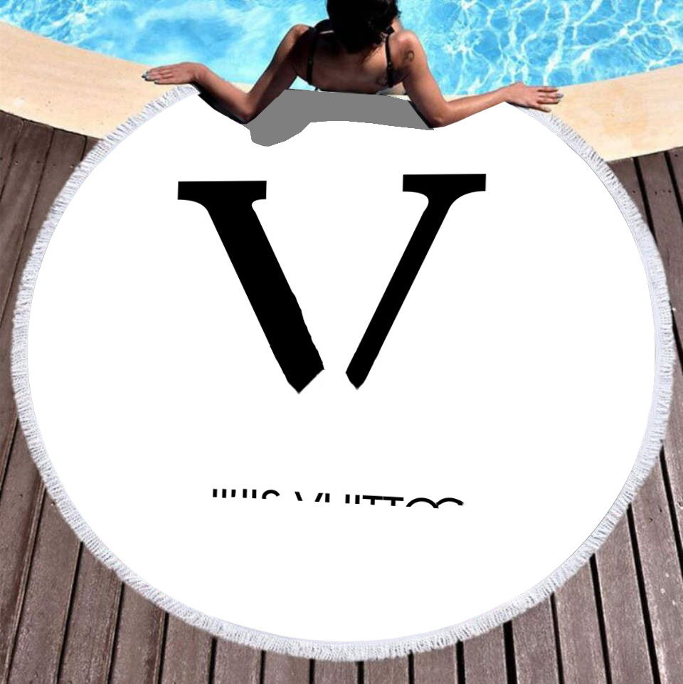 

Designers Beach Towel Polyester Tapestry Round Yoga Mat Tassel Beach Shawl Wrap Mat Towels, See details