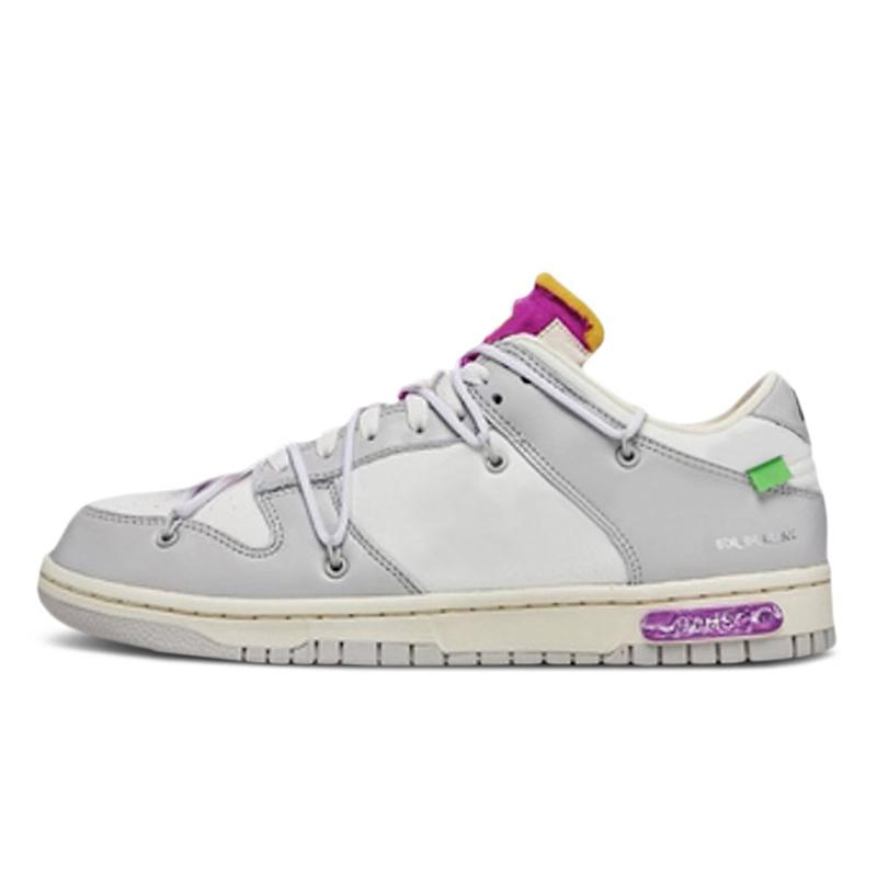 

New Off Dunks Low The 50 Dunk Lot 1 Rubber Casual Designer Shoes Black White Sb Purple Green Pink Beige Orange Blue Sail Yellow Red Trainers Sports Platform Sneakers