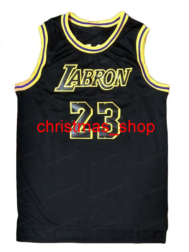 

Stitched Labron James 23 Basketball Jersey Men's Black Embroidery Size XS-6XL Custom Any Name Number Basketball Jerseys