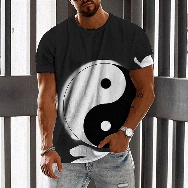 Men's Unisex T shirt 3D Print Graphic Prints Gossip Crew Neck Daily Holiday Print Short Sleeve Tops Casual Designer Big and Tall Black / Gra
