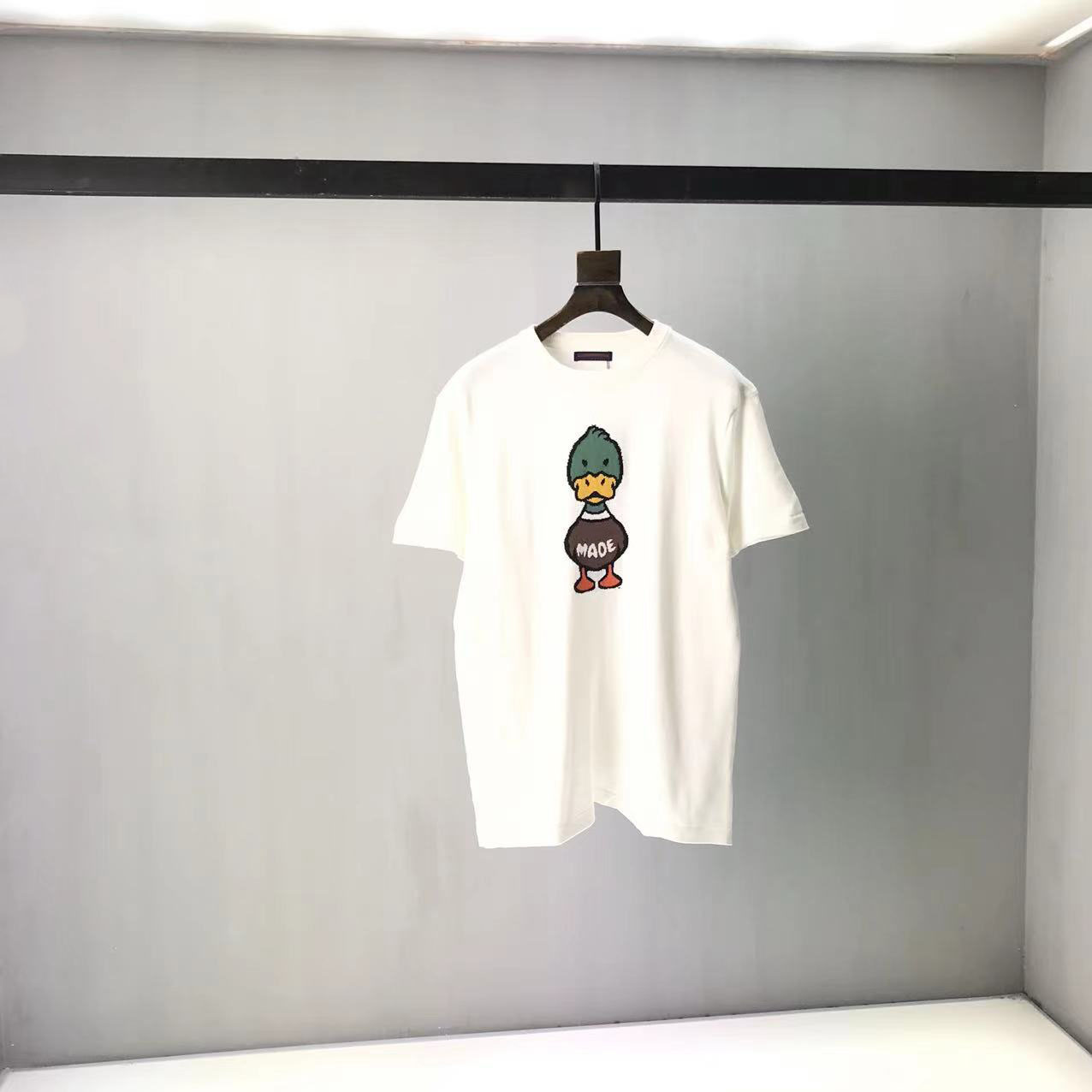 

2021ss spring and summer new high grade cotton printing short sleeve round neck panel T-Shirt Size: m-l-xl-xxl-xxxl Color: black white x5554244