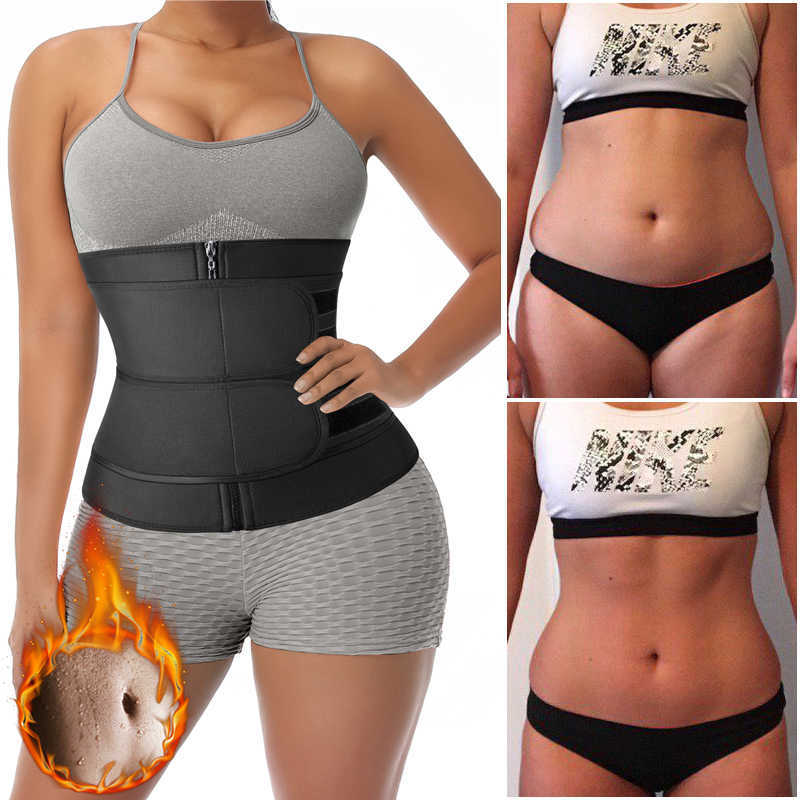 

Waist Trainer For Women Slimming Sheath Sauna Body Shaper Bodysuit Belly Redure Shapewear Tummy Sweat Workout Fat Burn Fitness Trimmer Belt, 11 bones black 7