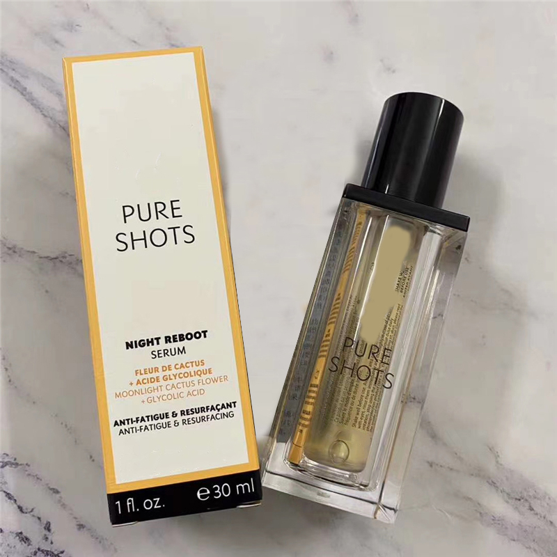 

Top quality Brand PURE SHOTS night reboot Serum 30ml moonlight cactus flower essence