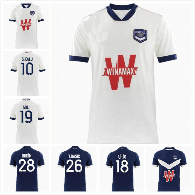 

21 22 Girondins de Bordeaux BEN ARFA soccer jerseys SERI 2021 2022 maillot de foot BRIAND S.KALU KAMANO home men BASIC football shirts