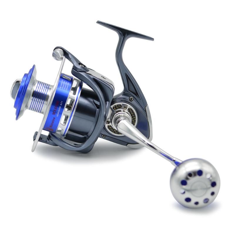 

Baitcasting Reels HiUmi 30KG Power Drag 6000 7000 8000 9000 10000 Saltiga Spinning Heavy Duty Sea Fishing Boat Jigging Reel