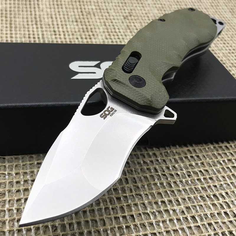 

OEM SOG Tactica Foding Knife D2 Bade Micarta Hande Outdoor Survive Hunting Bearing Pocket Knives EDC Sef Defense Hand Toos