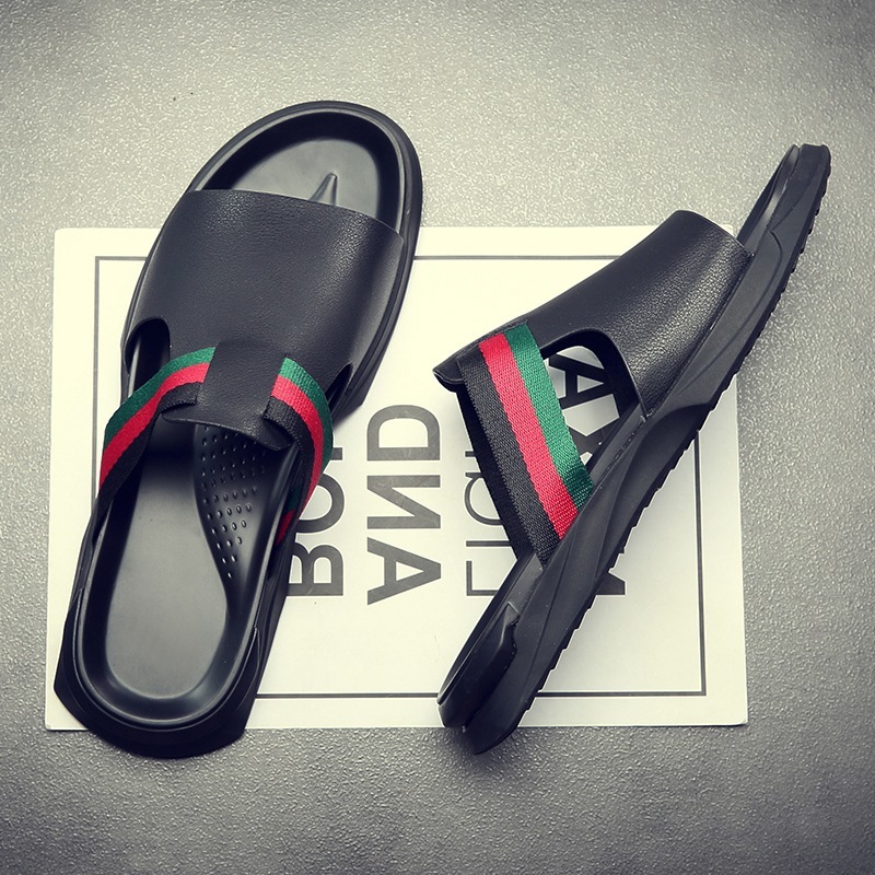 

Slippers Men's slippers summer wear fashion sandals net red room go out Beach Flip Flop VPTC, 1# shoe box