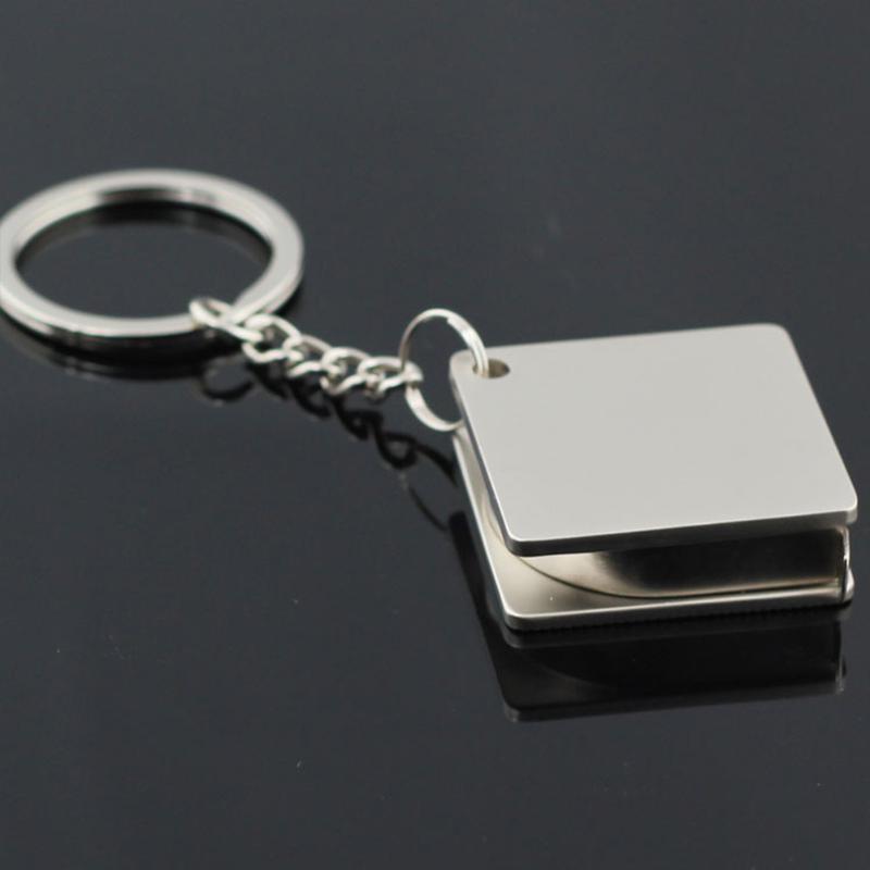 

Keychains Portable Metal Ruler Tape Measure Key Ring Multifunctional Keychain Keys Holding Chains