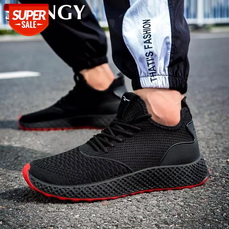 

Men Sneakers Breathable Male Spring Summer Shoes Fashion Mesh Lace-Up Casual Men Flat Male Comfortable Big Size Shoes For #3j9b
