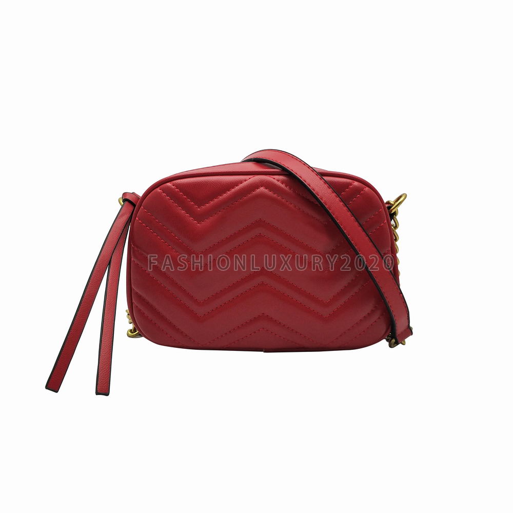 

Wholesale Women Marmont Soho Bag Disco Shoulder Bag Purse Fashion Women Chain Strap Crossbody Bag Messenger Wallets Handbags Totes 5 Colors, Red