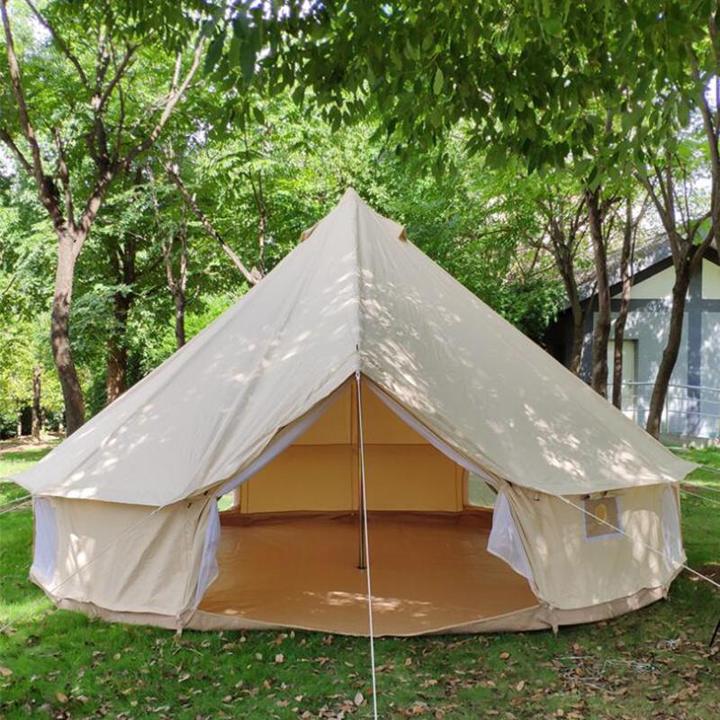 

Tents And Shelters Outdoor Large Glamping Tent Waterproof 900D Oxford Camping Bell All Season Family Picnic For Event