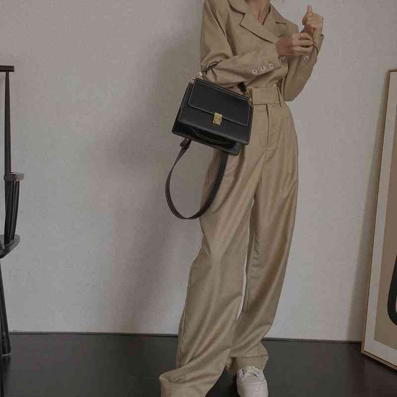 

French Bags Niche Design High Sense Autumn and Winter New Single Shoulder Diagonal Straddle Handbag Bag, Large gray