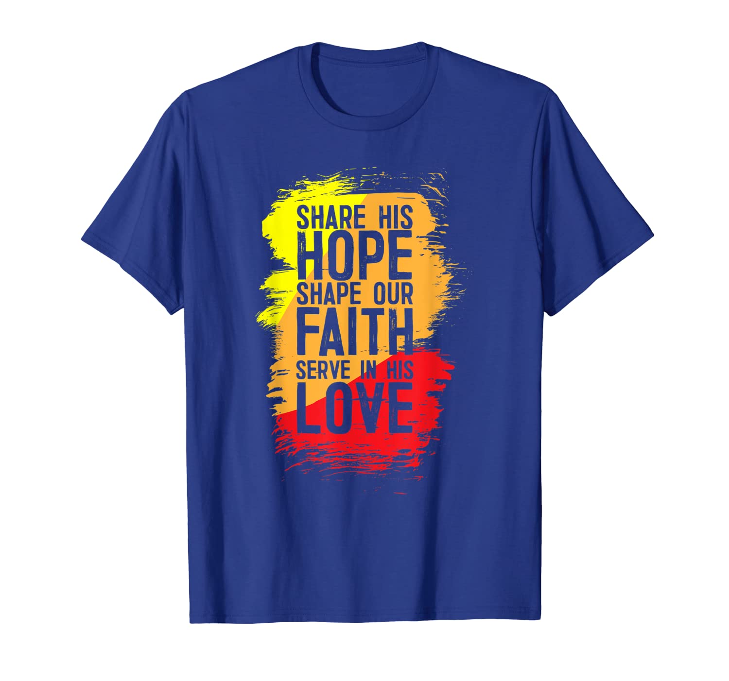 

Hope Faith Love T Shirt Share Serve Christian Believers Gift, White;black