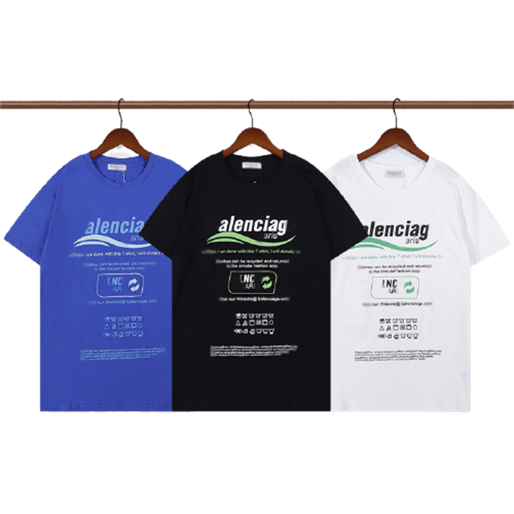 

Summer Mens Women Designers T Shirts Loose Tees Fashion Tops Man Casual Shirt Luxury Clothing Street Short Sleeve Clothes T-shirts Couples @69, Blue