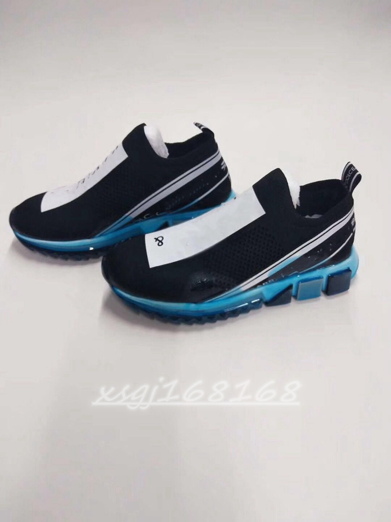 

boy High-density knitted ladies casual shoes leaching rubber design men's sports shoes fashion breathable couple hiking running shoe, Black
