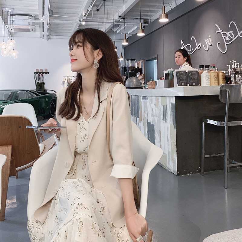 Suit Coat Spring 2021 Show Thin Fried Street Suit Foreign Style Fat Sister Age Reduction Two Piece Drs-image-702383069