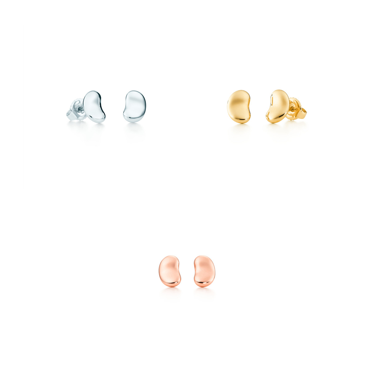 

2021 trending luxury brands pea men wedding womens stud earrings couple 925 silver