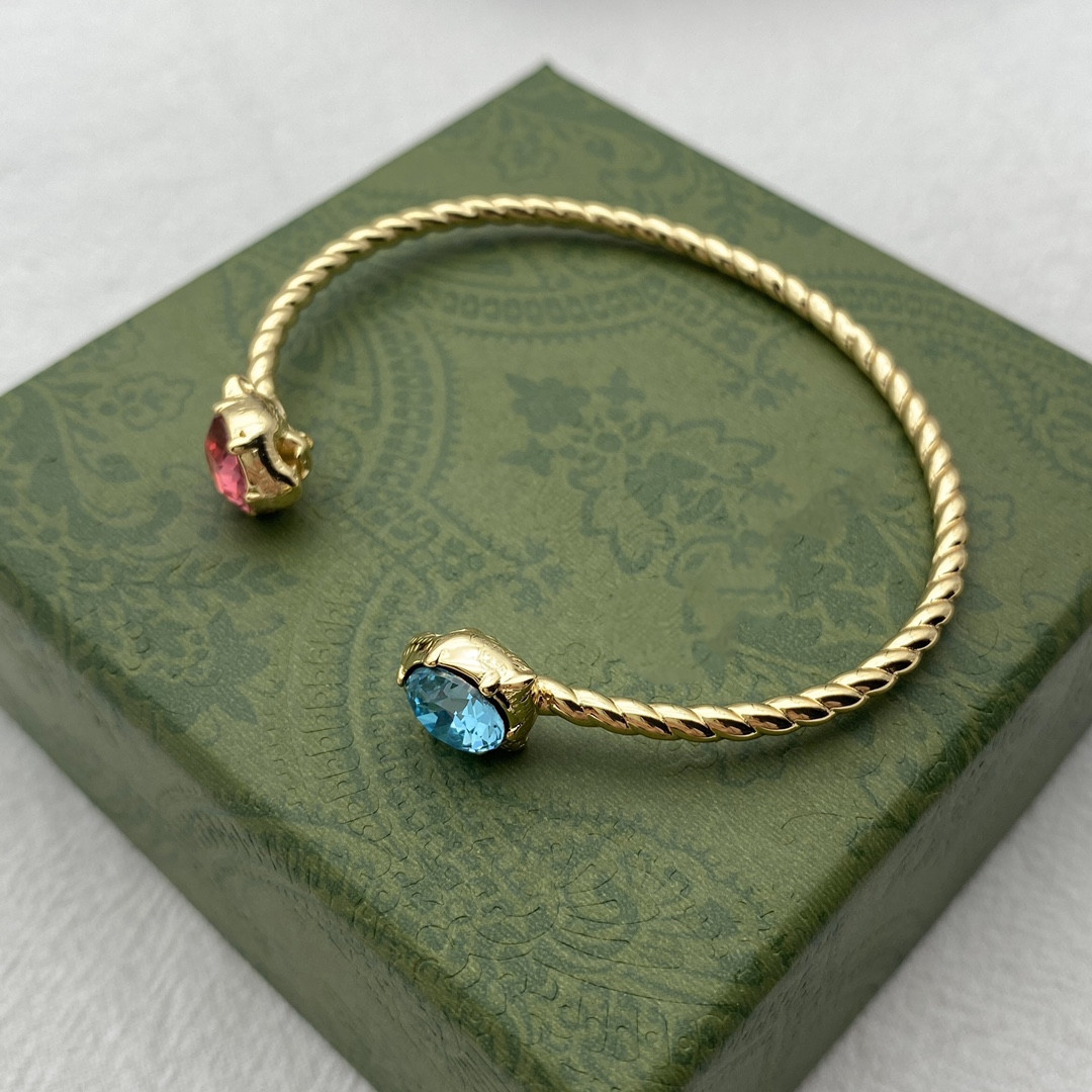 

Top Luxury Designer Bracelet Diamond Bangle For Woman Design Bracelest Gold Jewelry Supply LinkB