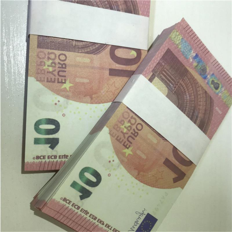 

Rvkwl Faux Hot Banknote Euro Copy Realistic Props Currency Prop LE10-50 Bar Toy Counterfeit 10 Billet Xplhb