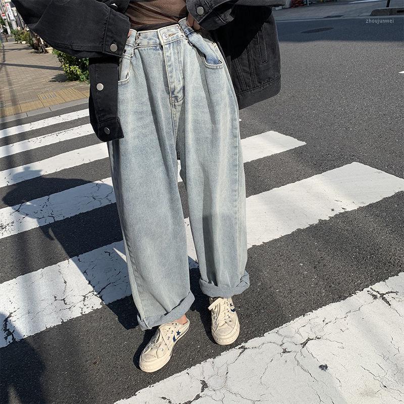 

Big Size Women' Spring Fat Sister Korean Retro Jeans Straight Tube Wide Leg Daddy Pants Loose And Thin, Shorts