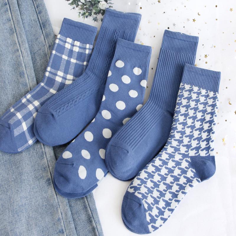 

Men's Socks 1 Pair Autumn/winter Pure Cotton Ladies Leisure In The Tube Warm Sports Women's Sweat-absorbent, Color 2