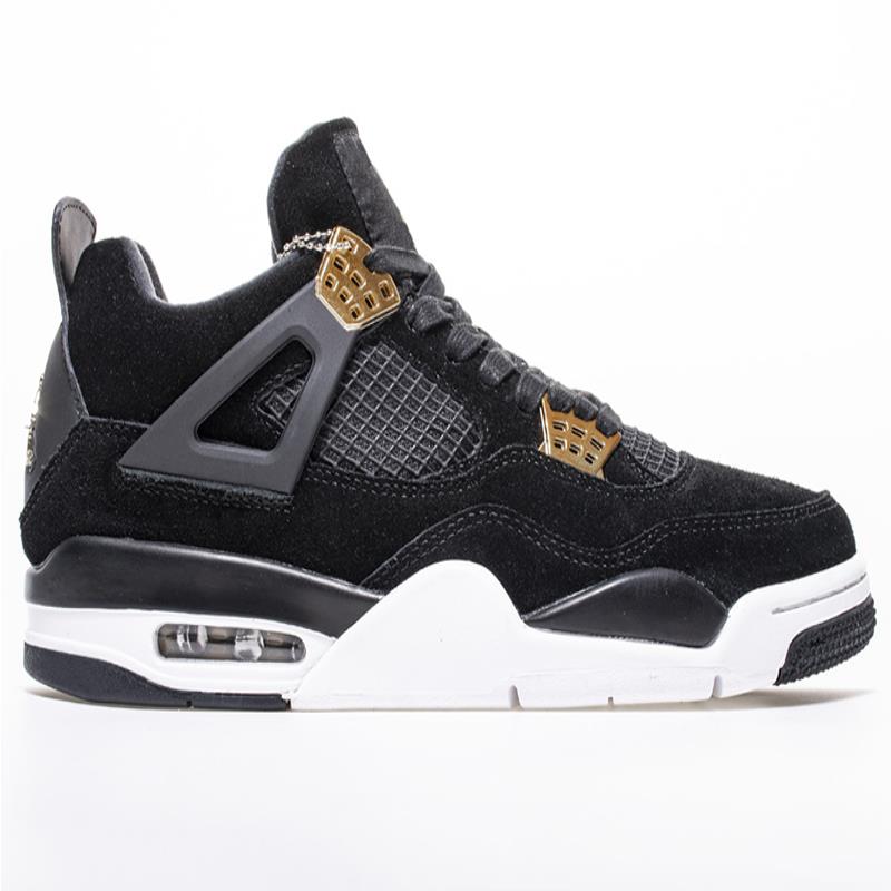 

Womens 4s Mens Jumpman fashion 4 Royalty gold Basketball black shoe Shoes Wfmjp