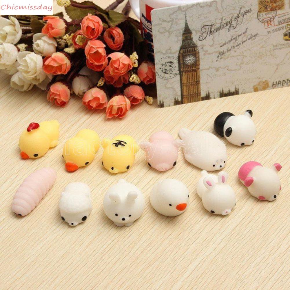 

DHL US Stock Cute Soft Squish Seals Anti-stress Mini Squishy Set Cute Animal Toys Slow Rising Antistress Squash Kits Squishies Stress FY938