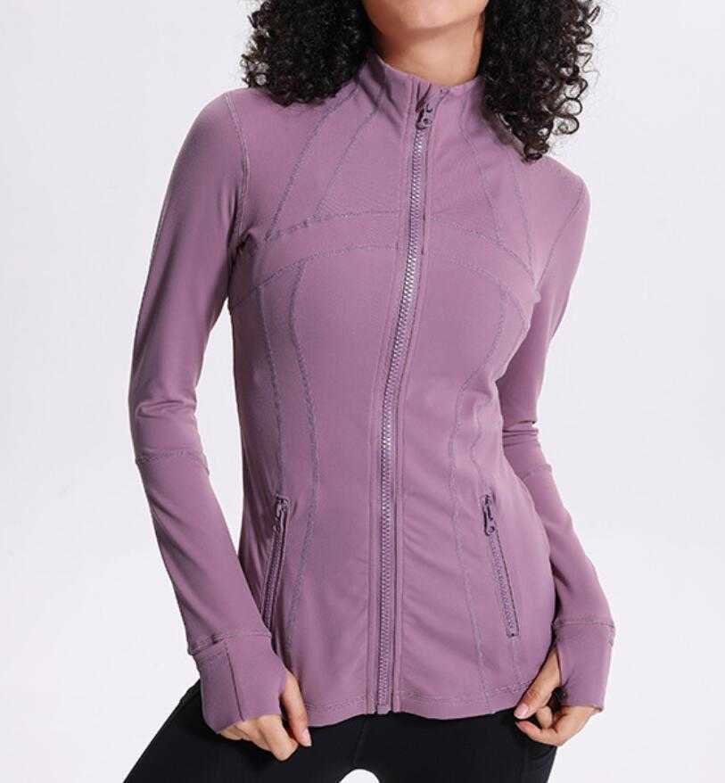 

fashion sLU-78 Women's Jacket Digital Printing Zipper Closure Running Fitness Yoga Sports Stretch Gym Clothes Casual Fashion Coat Glove Sleeve Top, Digital white