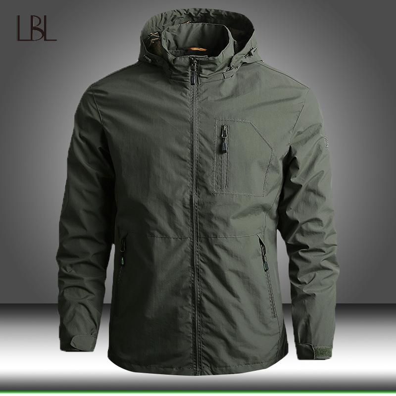 

Men's Jackets Military Tactical Jacket Men Autumn Bomber Hooded Man Outdoor Soft Shell Army Clothing Male Zipper Breathable Outwear, Black;brown