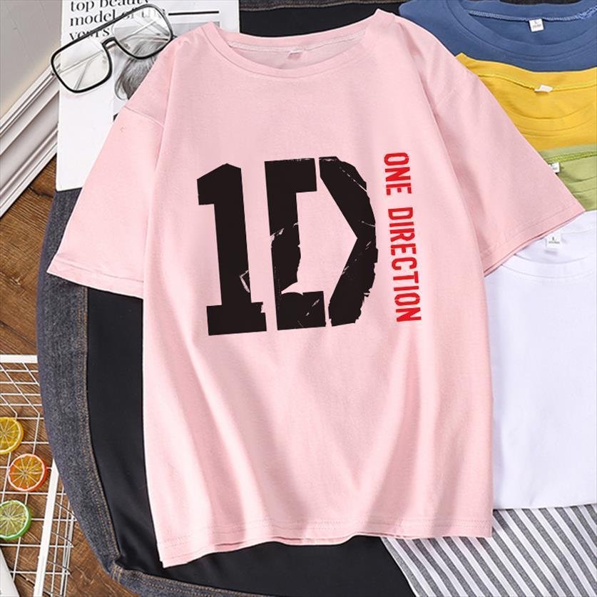 

Harry Styles Oversize 1d Women T Shirt One Direction Print Graphic Streetwear Tee Harajuku Summer Mujer Camisetas, 15352-pink