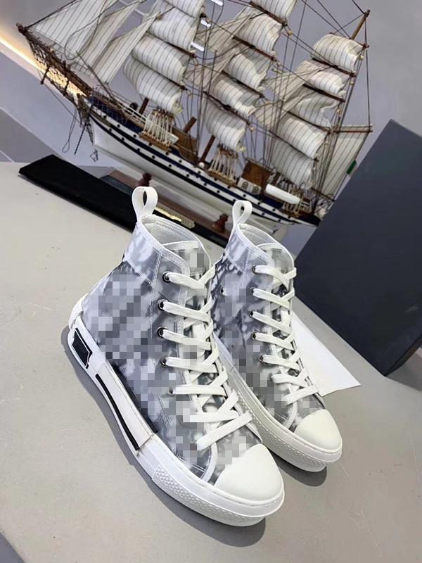 

d'or 2021 Designer Casual Shoes Mens Sneakers B23 women men brands fashion Oblique Womens High Low Top B24 Technical Canvas Leather bee ajx, Red;white