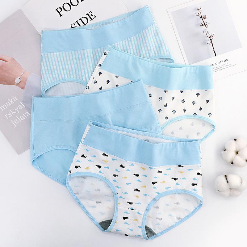 

Women's Panties For Women Cotton Whale Pattern Underwear Female Casual Winter Underpants Ladies Sexy Lingerie Briefs Woman Intimates