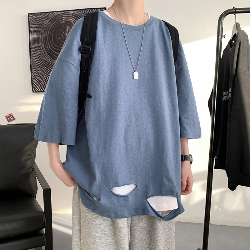 

New for 60-135kg Black White Loose Oversize 2021 Men's Rock Skateboard Hip Hop T-shirt Short Sleeves Streetwear Tops Tees Tshirt 84e7, Tx032 4