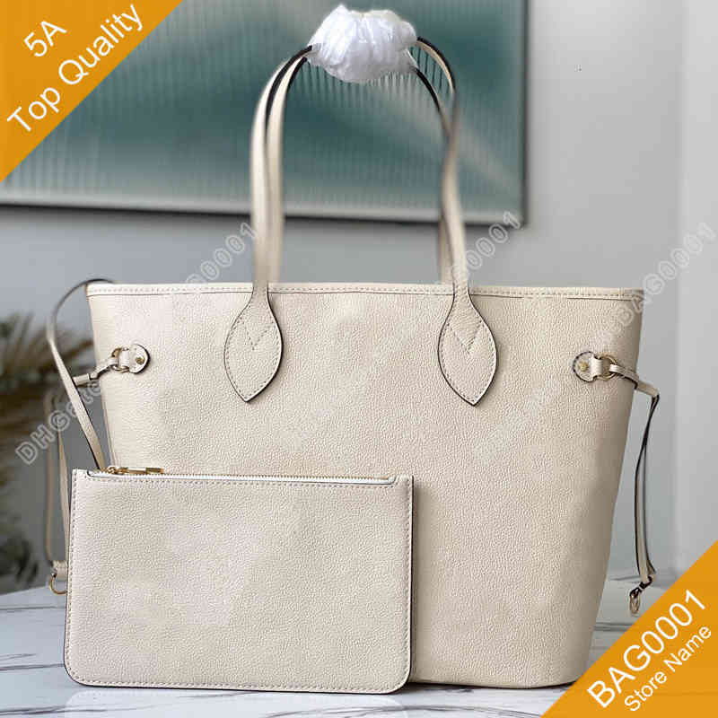 

5a composite bag tote large capacity embossed leather shoulderbag handbag with box b002 (45684 45685 45686) bag0001