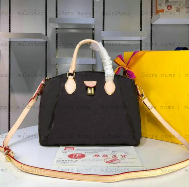 

RIVOLI PM MM Designer Tote Business Handle Bag Brown Monograms Canvas Womens Luxurys Deisgners VVN Handbag CrossBody Organizer Bag with Padlock