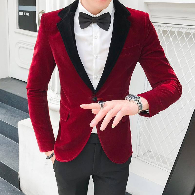 red wine colour blazer